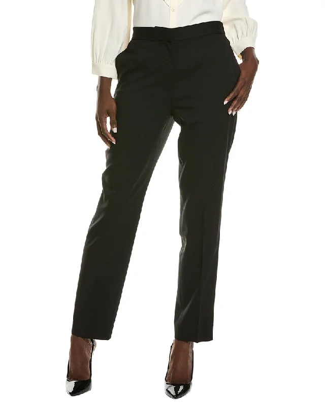 St. John Wool-Blend Pant Soft Cotton Pants