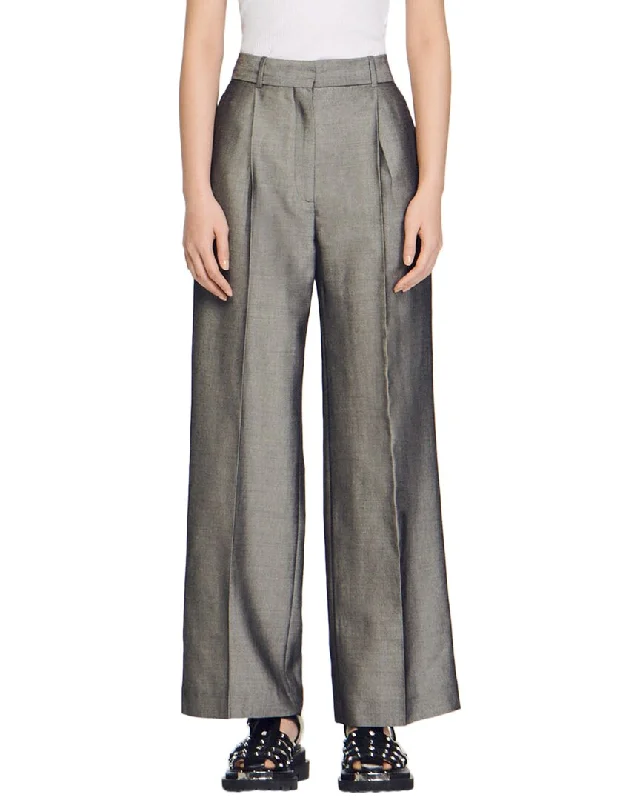 Sandro Quentin Wool-Blend Pant Stylish Harem Pants