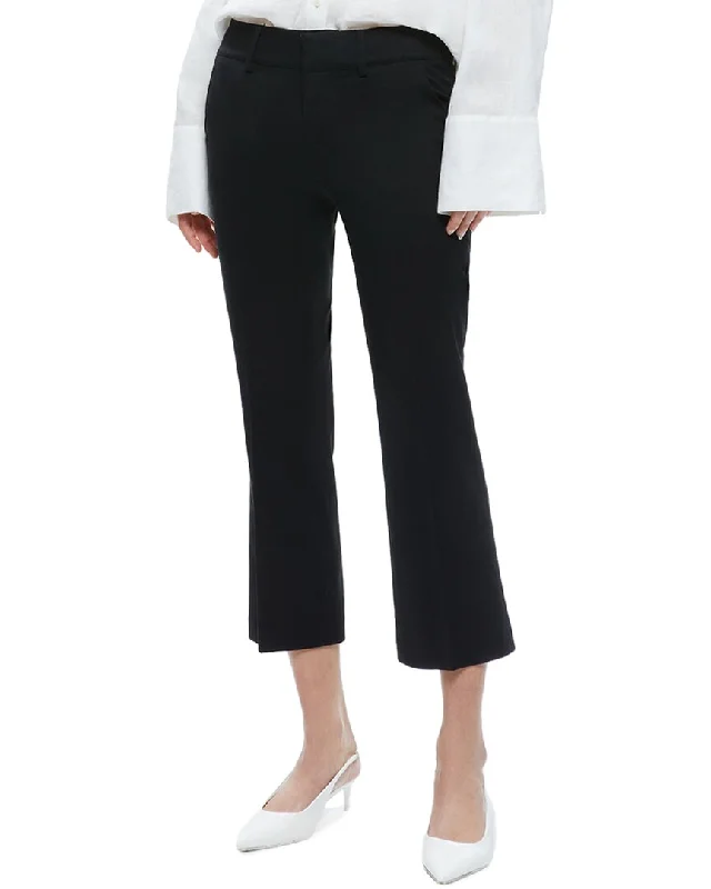 Alice + Olivia Janis Low- Rise Cropped Flare Pant Cozy Jogger Leggings