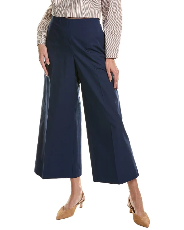 Lafayette 148 New York Bowery Pant Trendy Wide-Legged Trousers