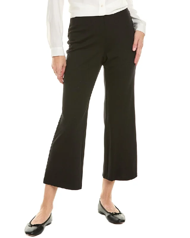 Lafayette 148 New York Special Gates Ankle Flare Pull-On Pant Trendy Wide-Legged Trousers