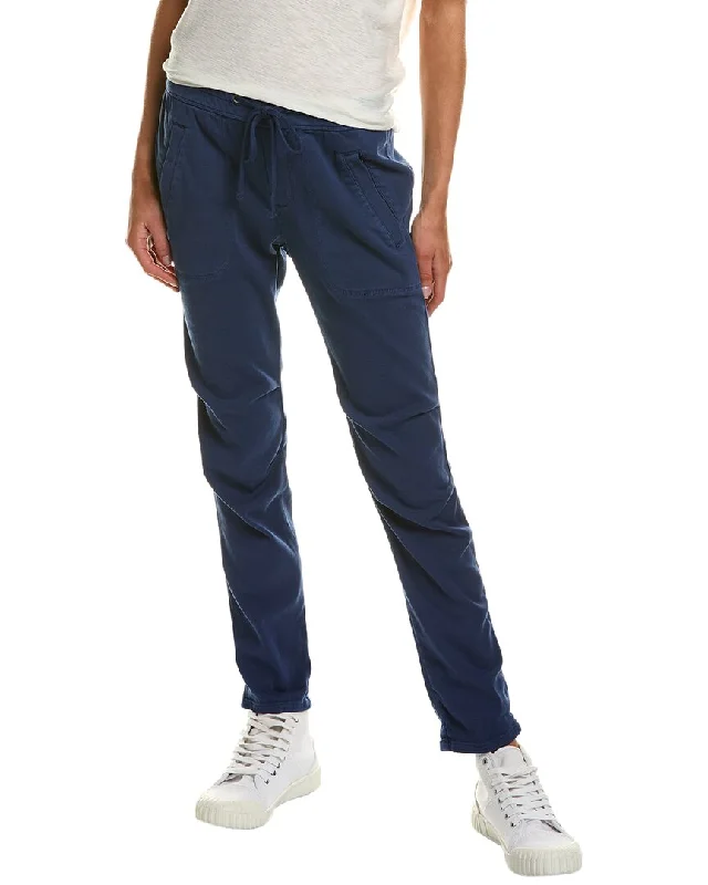 James Perse Soft Drape Utility Pant Chic Faux Leather Pants