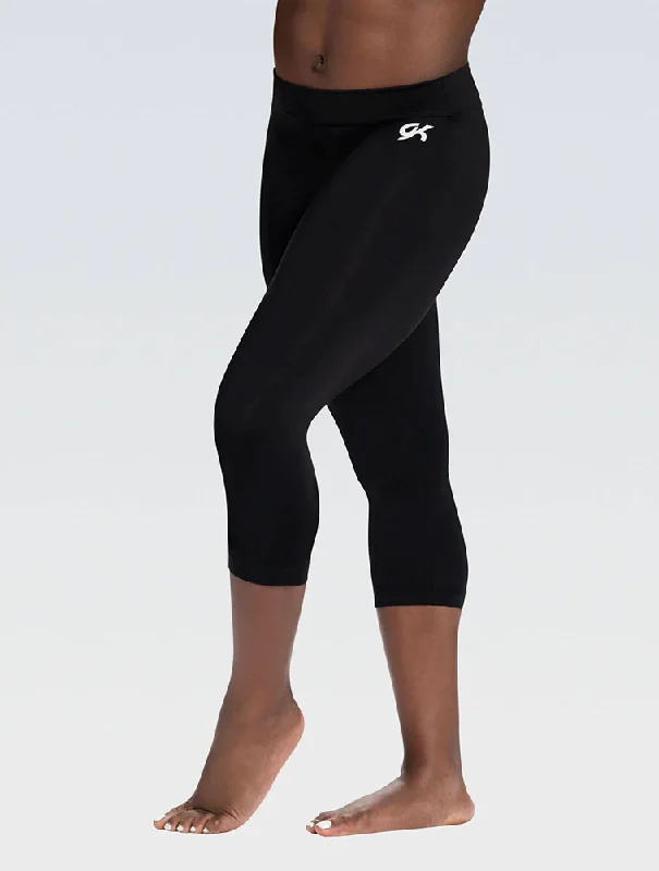 Black DryTech Capri Pants Slim Fit Casual Pants