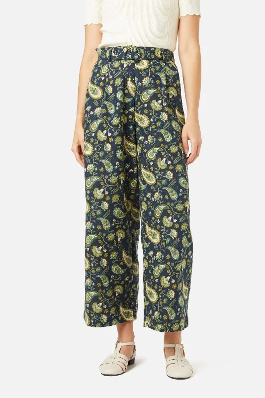 Boho Paisley Pant Comfortable Denim Pants