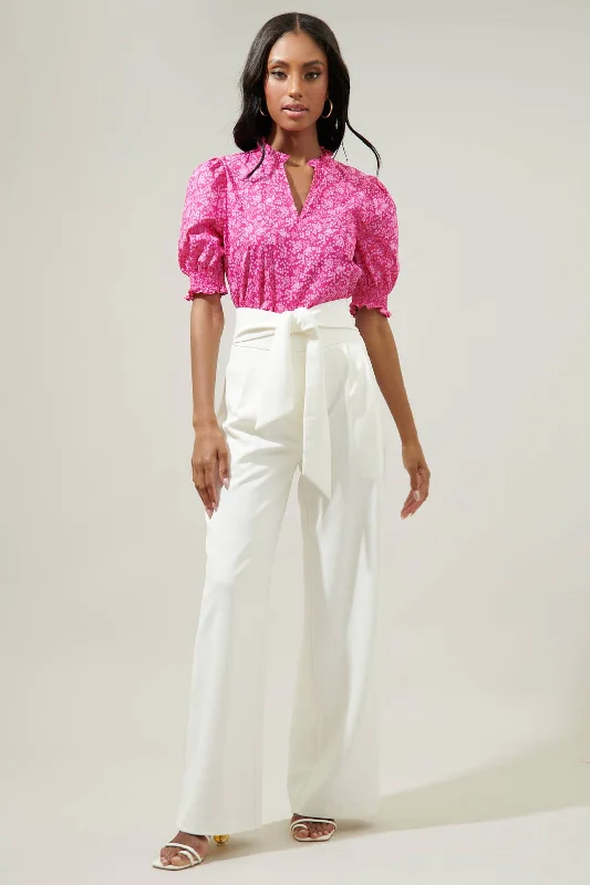 Chelsea Wide Leg Pants Comfortable Denim Trousers