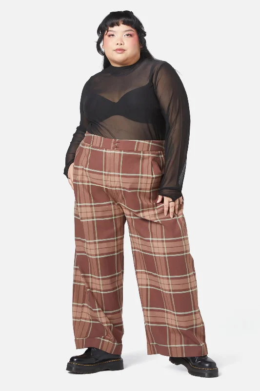 Curve Trinkets Pant Elegant Silk Pants