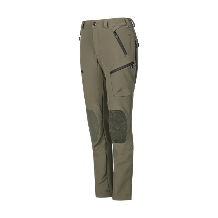 Forloh Women's AllClima Stretch Woven Twill Pant Chic Slim Fit Pants