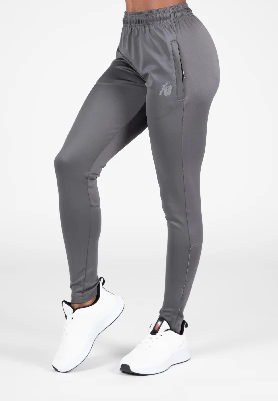 Halsey Track Pants - Gray Chic Slim Fit Pants