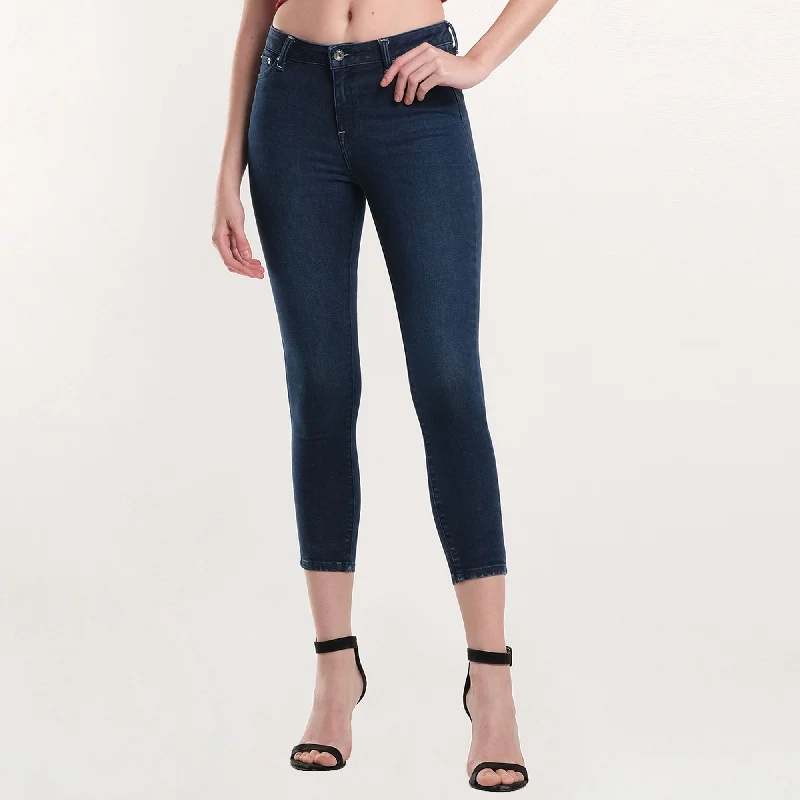 LEE LADIES HIGH WAIST SKYLER DENIM PANTS IN WORN EBONY Wide-Legged Palazzos