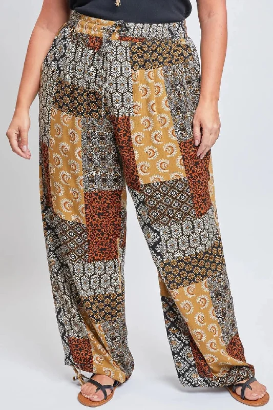 Patchwork QUEEN pants Soft Stretch Pants