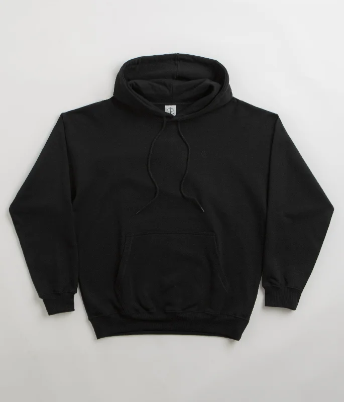Polar Frank Hoodie - Black Hoodie with Applique Textured Unique