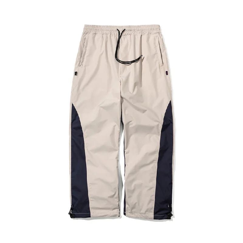 Retro Wide Track Snowboard Pants Trendy Printed Pants