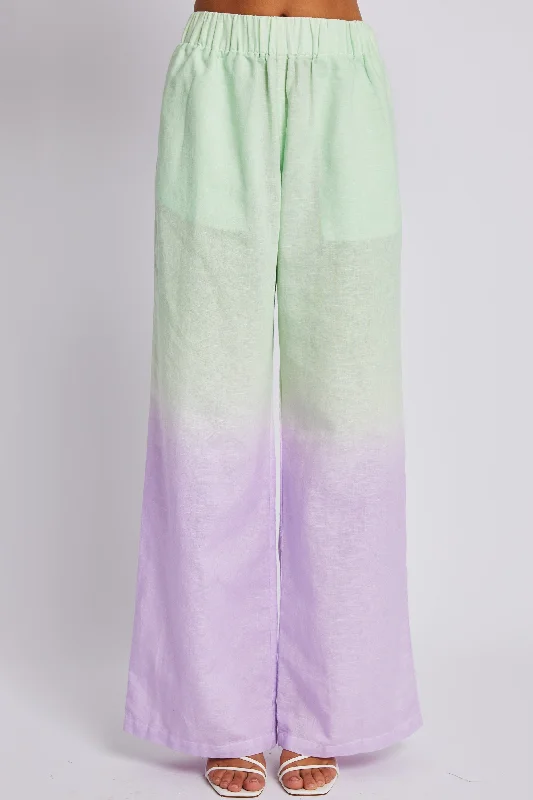 SUMMI SUMMI Womens Linen Pants - Fadey Lady Classic Stretch Pants