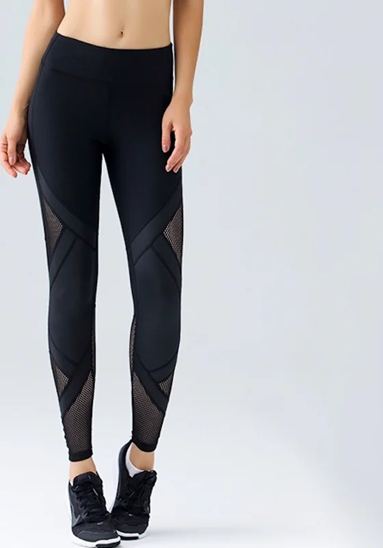 Elastic Skins Mix Cut and Stitched Pants Cozy Fitted Pants