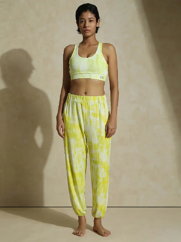 Yogini Stretch Pants Lemon Grunge Fashionable Jogger Pants