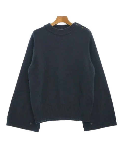 HYKE Sweaters Mesh Sweater Canvas Denim