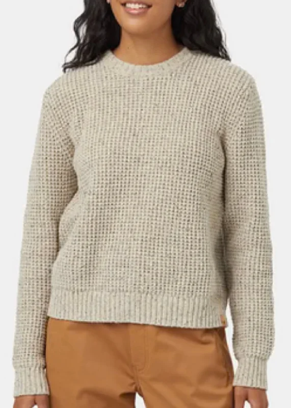 Highline Nep Crew Sweater Toggled Drawstring Belted