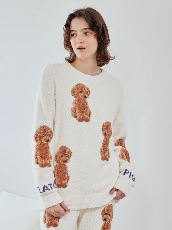 Toy Poodle Pullover Sweater Fleece Sweater Nylon Polyester