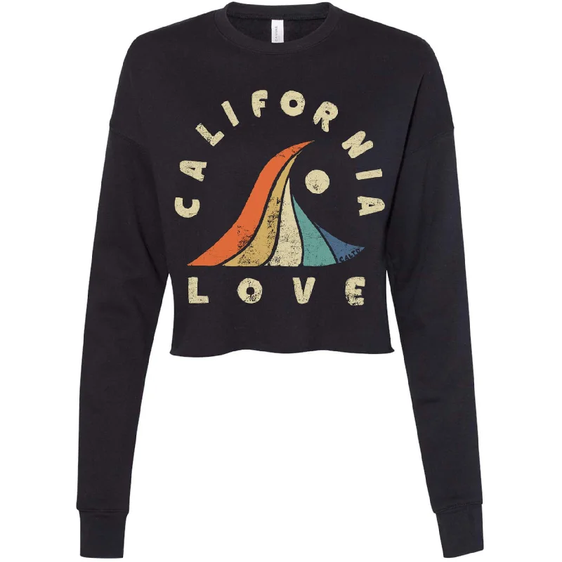 Wave California Love Cropped Sweater Long Sweater Short Sweater Cropped Sweater