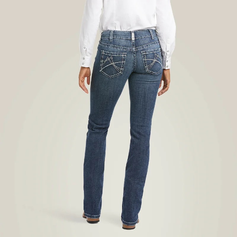 Women's Ariat R.E.A.L. Mid Rise Arrow Fit Gianna Straight Jean #10034655 Fashionable Bootcut Jeans Women's Ariat R.E.A.L. Mid Rise Arrow Fit Gianna Straight Jean #10034655 Fashionable Bootcut Jeans