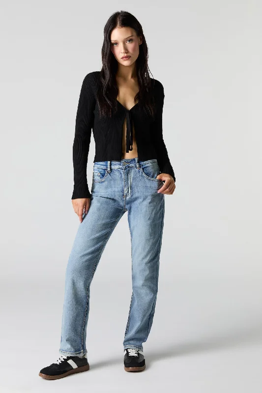 Straight Leg Jean Classic Button Fly Jeans