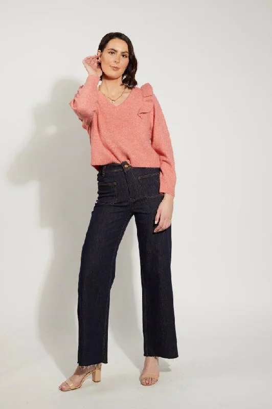 70S JEAN Cozy Wide-Legged Jeans