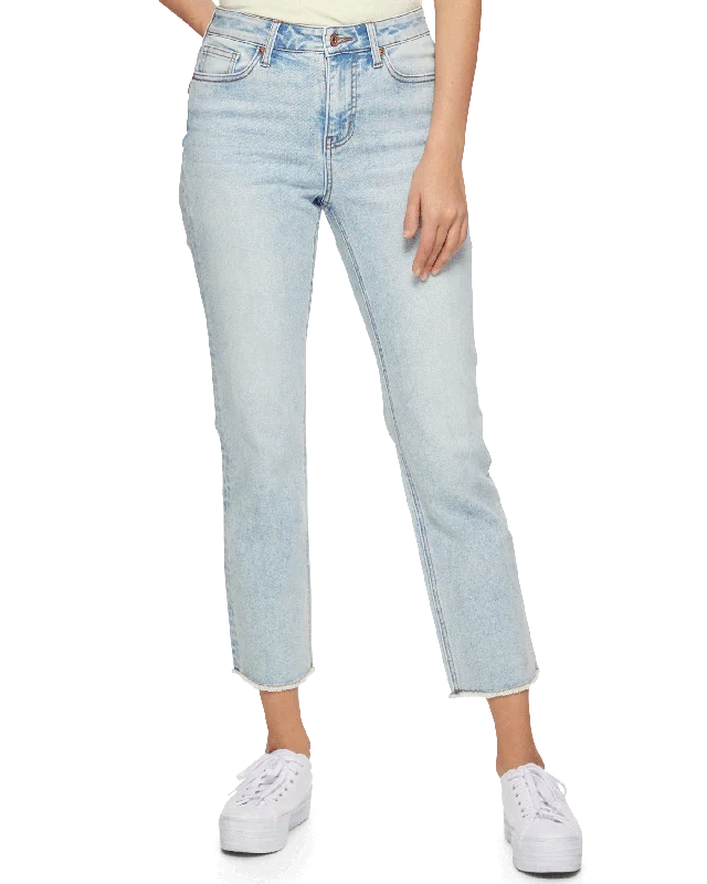 ALDIE HIGH-RISE JEAN Stylish Shredded Denim Jeans
