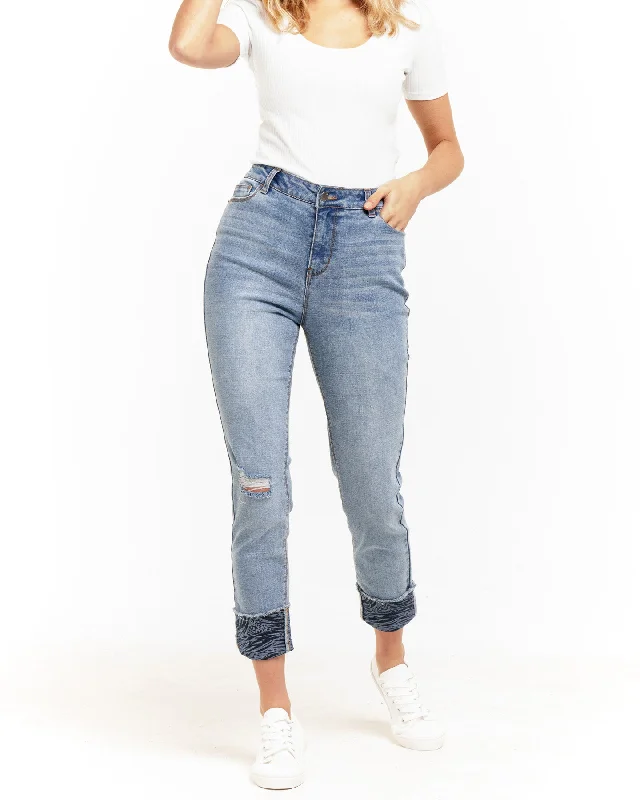 Betty Basics Remi Denim Jean Steel blue Trendy Acid Wash Skinny Jeans