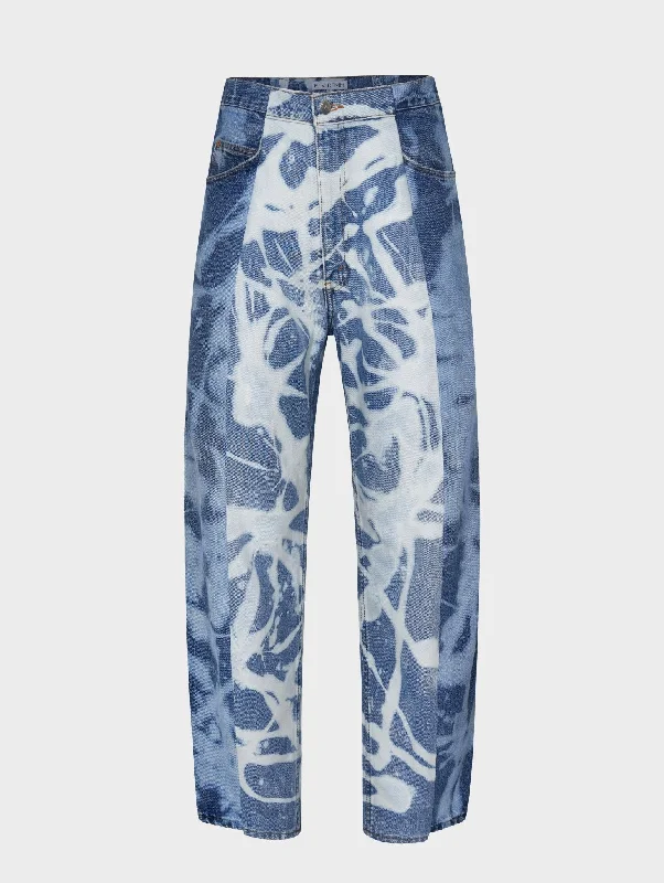 Bleach Boyfriend Jean Fashionable Distressed Jeans
