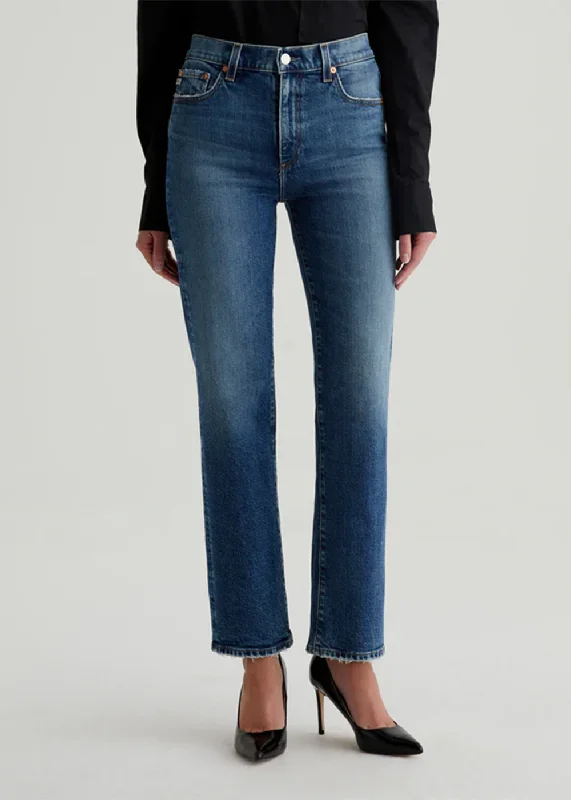 Brinley Straight Leg Jean Trendy Wide-Legged High-Waist Jeans