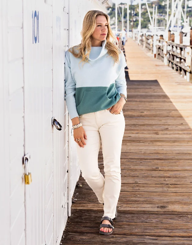 Carson Jean: Ecru Stylish Bootcut Denim Jeans