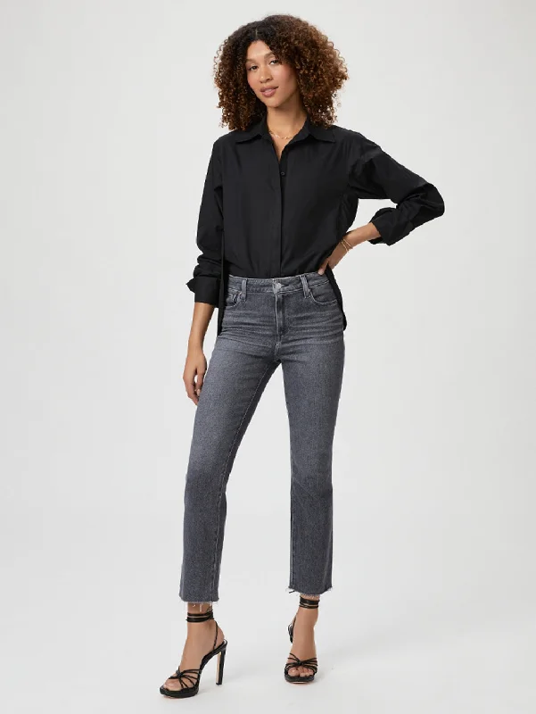 Cindy Jean - Ash Black Trendy Acid Wash Skinny Jeans