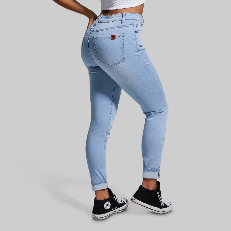 FLEX Stretchy High-Rise Skinny Jean (Light Wash) Elegant Skinny Leg Jeans