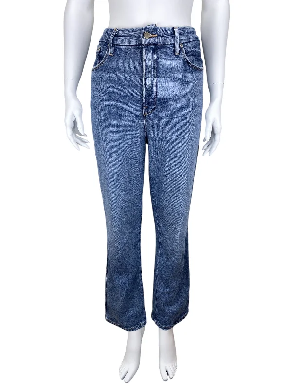 Good American Women's Good Curve Straight Jean Indigo 31 (12) Trendy Wide-Leg High-Waist Denim Good American Women's Good Curve Straight Jean Indigo 31 (12) Trendy Wide-Leg High-Waist Denim