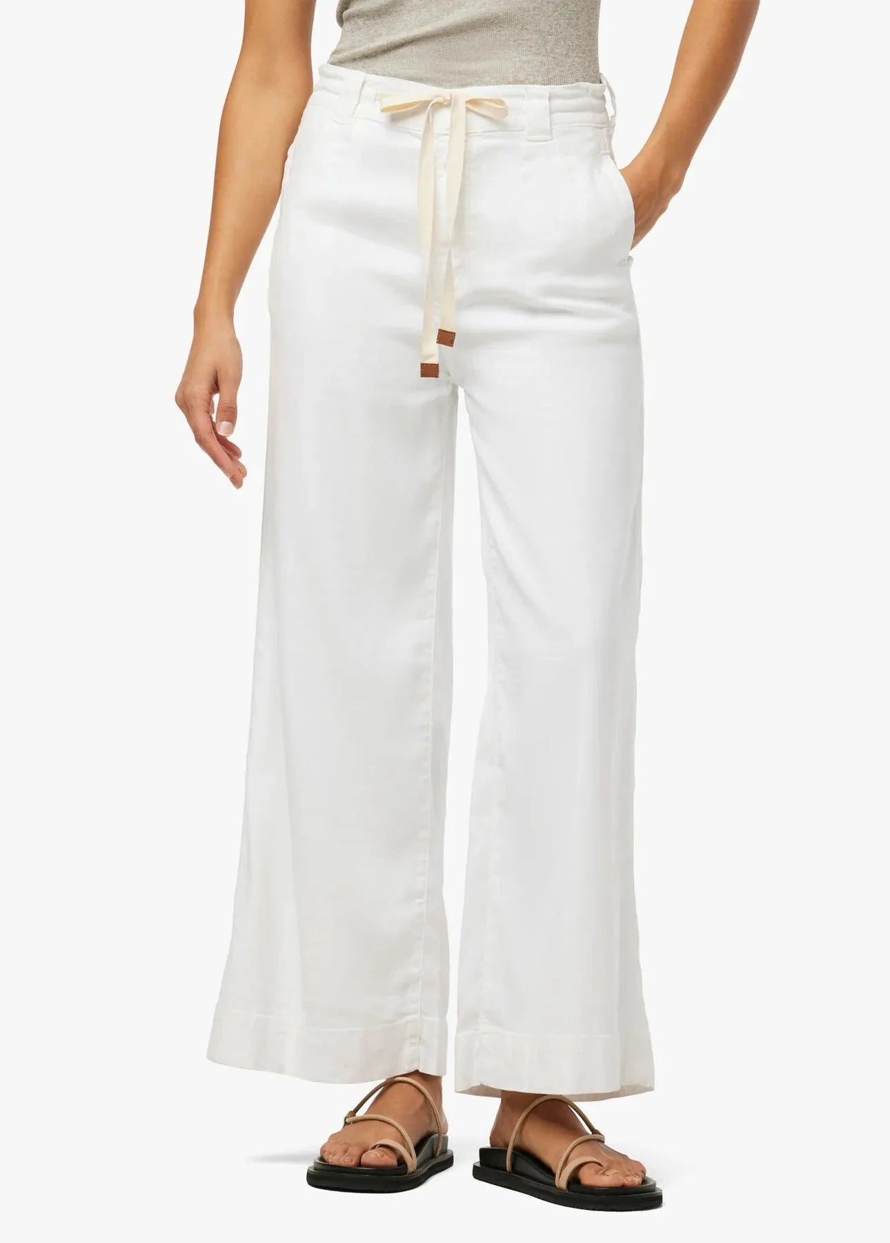 Jean Joe's The Addison Pant Talle Alto Ancho Debajo Con Stretch Elegant Raw Hem Jeans Jean Joe's The Addison Pant Talle Alto Ancho Debajo Con Stretch Elegant Raw Hem Jeans
