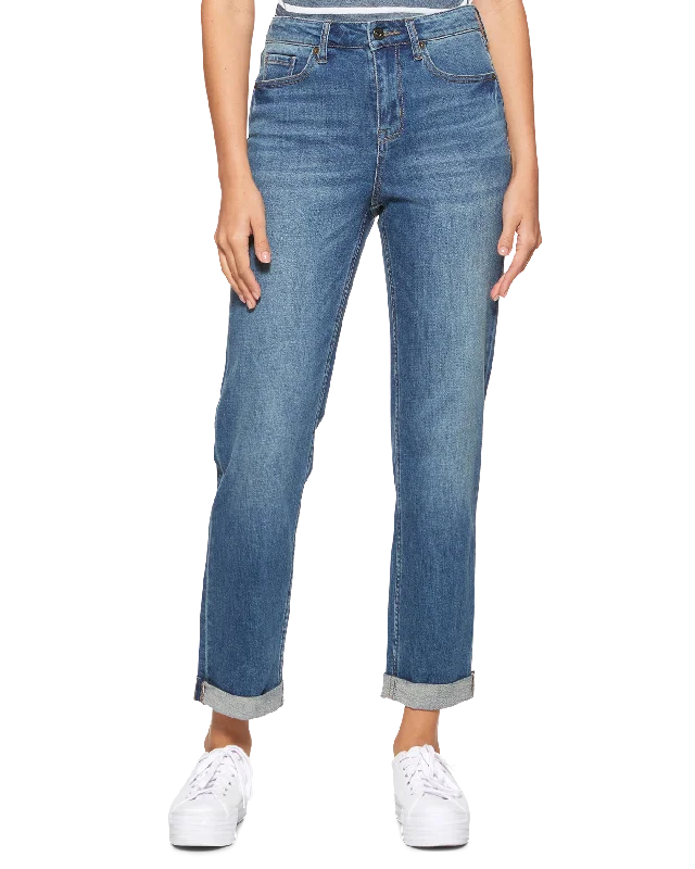 KENSET HIGH RISE JEAN Stylish Shredded Denim Jeans