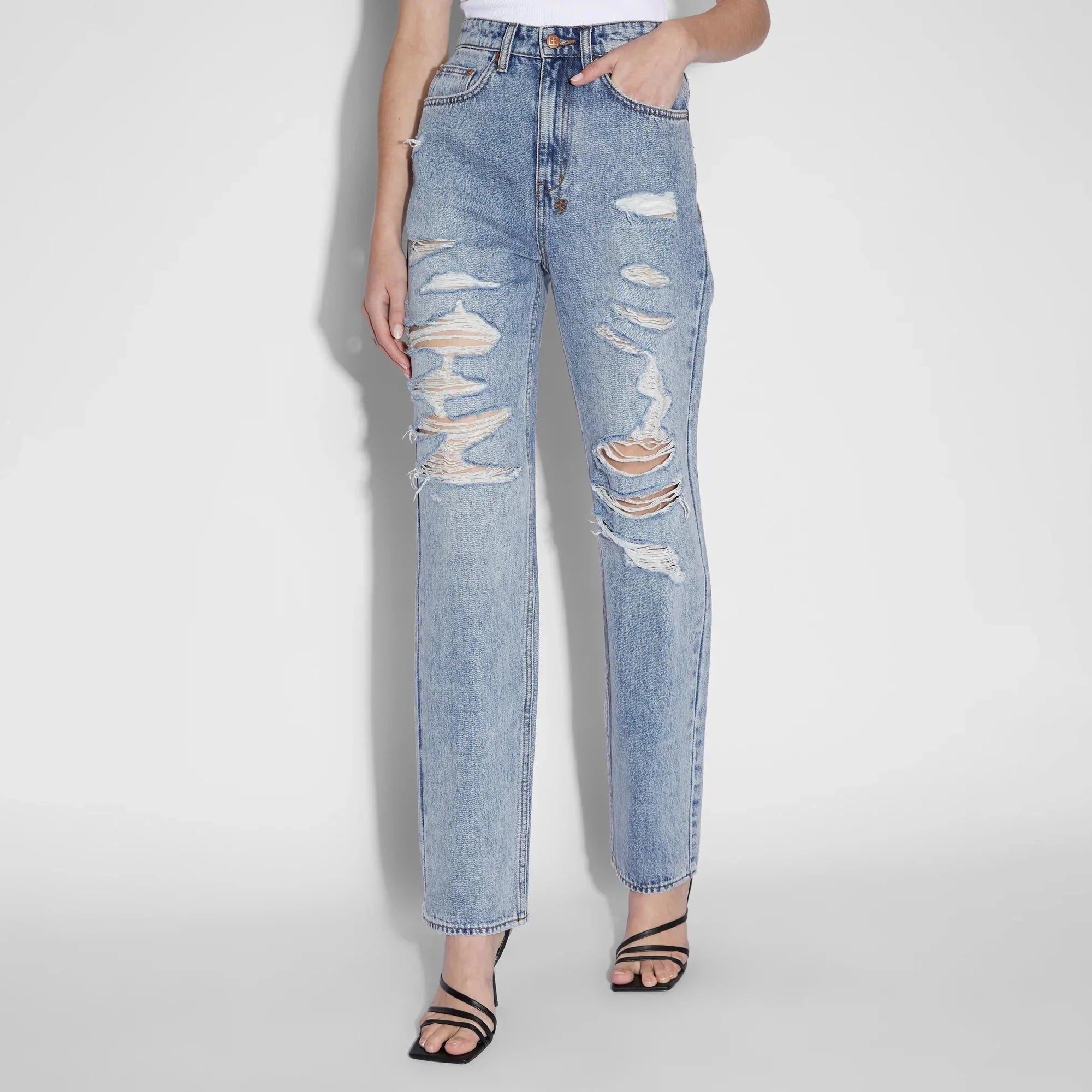 Ksubi Women's Playback Lifetime Dragged Jean Casual Distressed Skinny Jeans