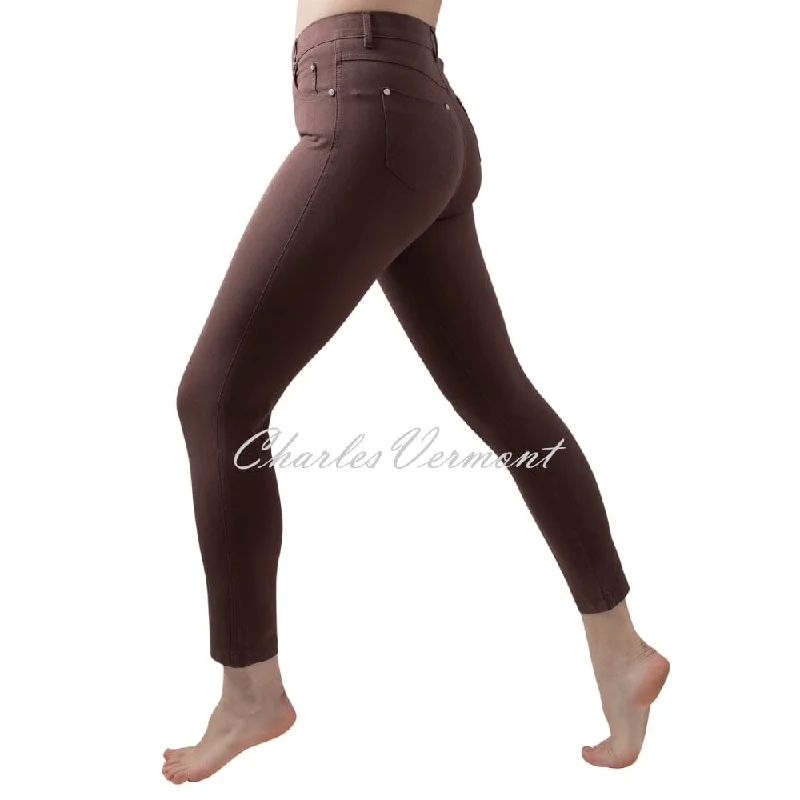 Marble 7/8th Ankle Grazer Slim Leg Jean - Style 2400-220 (Chocolate) Casual Skinny Fit Jeans Marble 7/8th Ankle Grazer Slim Leg Jean - Style 2400-220 (Chocolate) Casual Skinny Fit Jeans