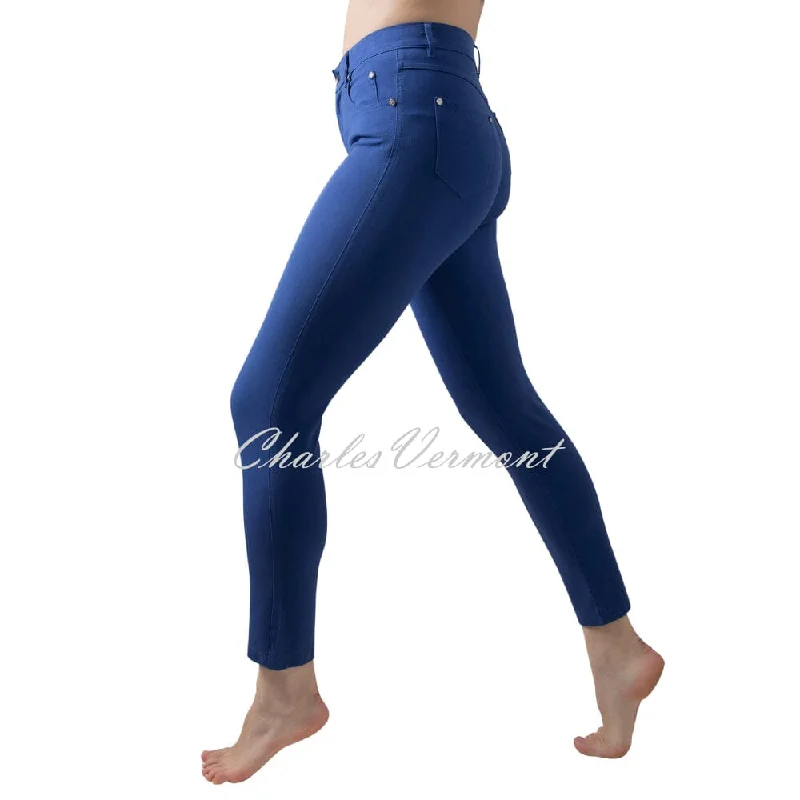Marble 7/8th Ankle Grazer Slim Leg Jean - Style 2400-225 (Indigo) Casual Straight-Leg Jeans