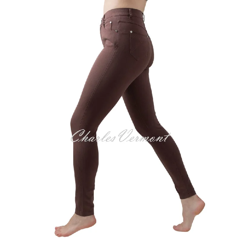 Marble Full Length Skinny Jean – Style 2402-220 (Chocolate) Elegant Tapered Leg Denim Marble Full Length Skinny Jean – Style 2402-220 (Chocolate) Elegant Tapered Leg Denim
