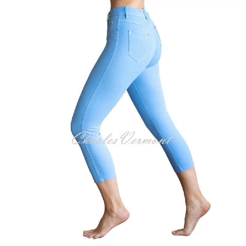 Marble Mid-Calf Cropped Leg Skinny Jean – Style 2412-213 (Powder Blue) Fashionable Vintage Wash Jeans Marble Mid-Calf Cropped Leg Skinny Jean – Style 2412-213 (Powder Blue) Fashionable Vintage Wash Jeans