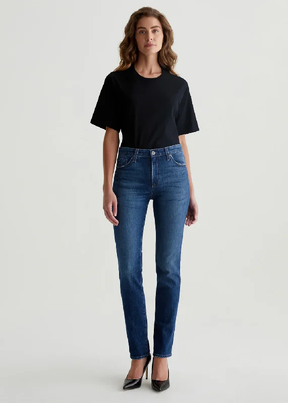 Mari High Rise Slim Straight Jean Casual Distressed Denim Jeans