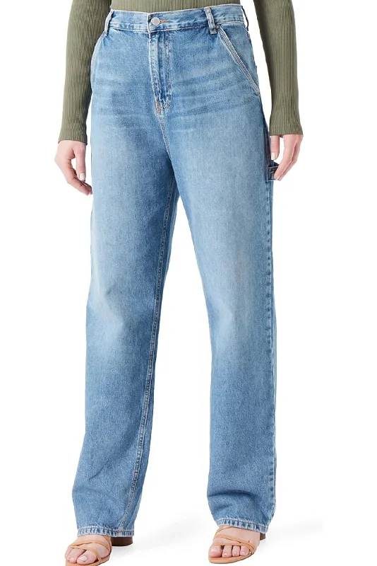 MILDA JEAN Fashionable Button-Front Jeans
