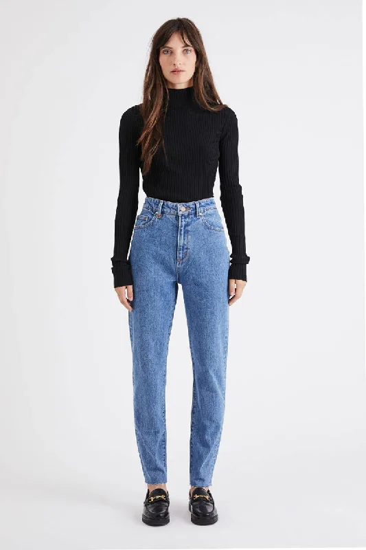 Neuw - Lola Mom Jean, Zero Uptown Chic Rip-Detail High-Waist Jeans