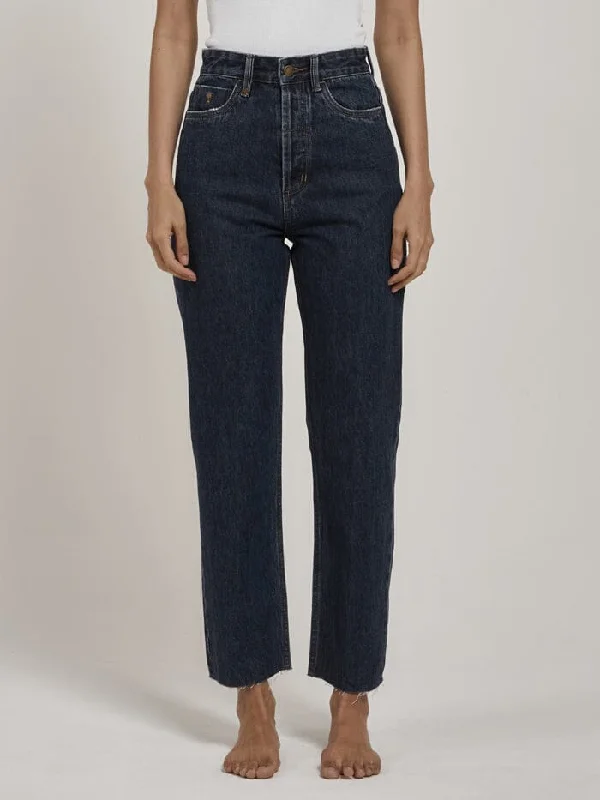 Paige Jean - Dark Rinse Blue Comfortable Stretch Denim Jeans