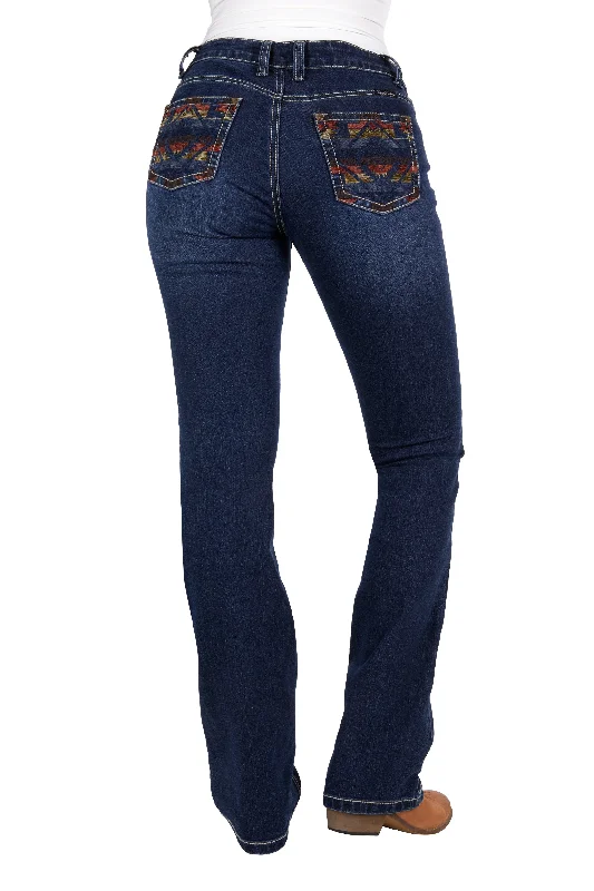 PCP2210936 Pure Western Ola Relaxed Rider Jean 36 Leg Chic Ripped Jeans