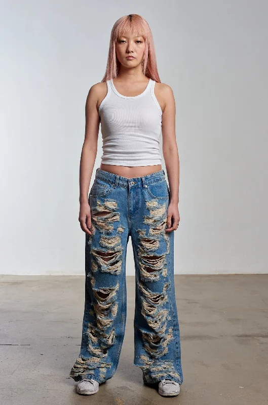 Release Jean - Distressed Fashionable Mom Jeans