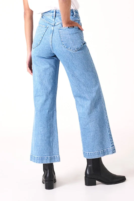 Rollas - Sailor Jean, Lily Blue Stylish Plus Size Denim Jeans