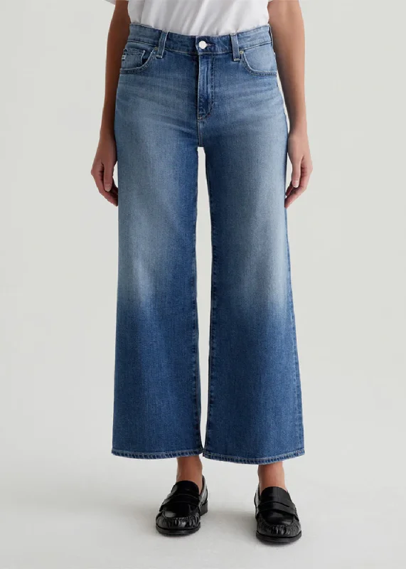 Saige Wide Leg Crop Jean Stylish High-Rise Mom Jeans