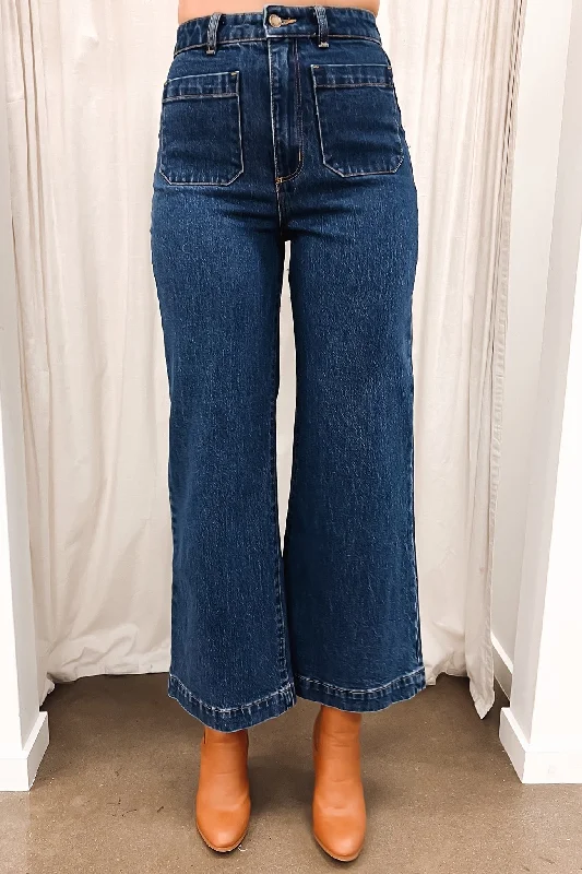 Sailor Jean Eco Ruby Blue Comfortable Jogger Style Jeans